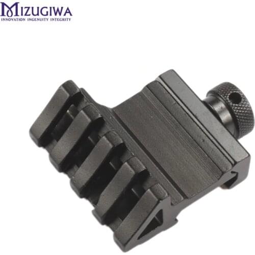 1PC 4 Slot Offset Scope Rail Weaver 45 Degree Angle Fit 20mm Rail Mount Quick Release Aluminium Alloy Caza Hunting Accessories