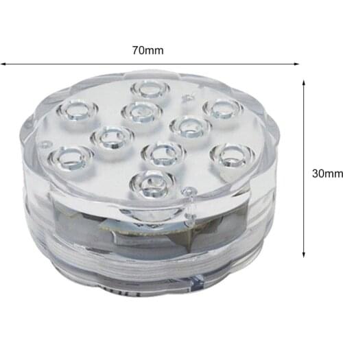 10 Led RGB Remote Gesteuert RGB Tauch Licht Batterie Betrieben Unterwasser Pool10m Nacht Vase Garten Party Dekoration Night Lamp