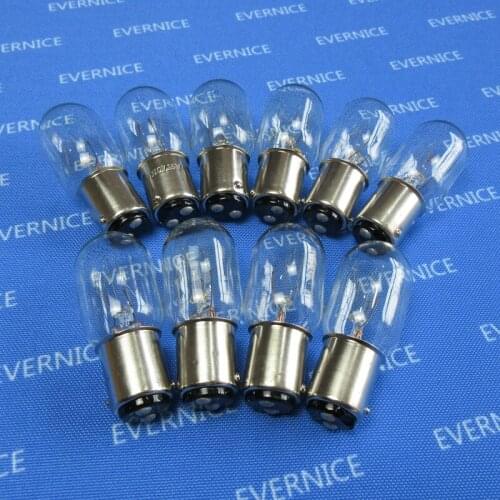 10 PCS BULB 15W 110V DOUBLE CONTACT CLEAR #649 for SIMPLICITY SL415, SL1650