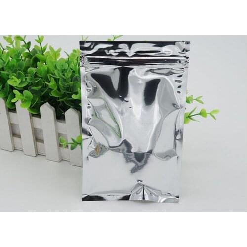 200Pcs/ Lot 10*15cm Zipper Top Aluminum Foil Resealable Valve Pack Package Pouches Zip Lock Food Red Dates Storage Bags