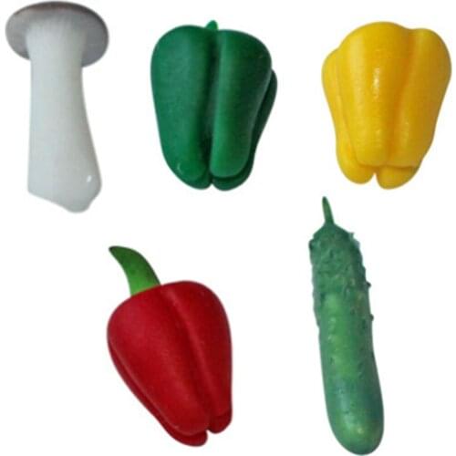 5pcs 1/6 Scale Dollhouse Vegetable Food Miniatures Room Ornaments Kits