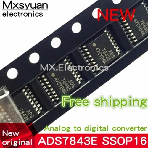 5pcs ADS7843E ADS7843 SSOP-16 new original Analog to digital converter