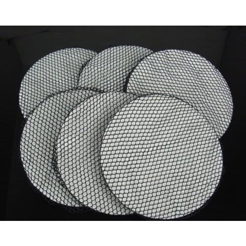 50PCS Horse Show Pinup Dressage Crew Burlesque Plain Bun Cover Bow Hair Snood Net Black Color