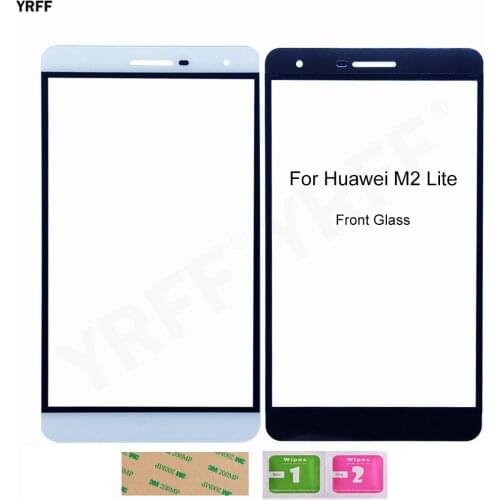 7.0'' Panel Assembly Parts For Huawei M2 Lite Front Glass Panel (No Touch Screen) Outer Glass Cover