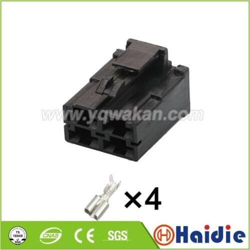 Free shipping 5sets 4pin auto wire cable plastic plug wiring unsealed connector