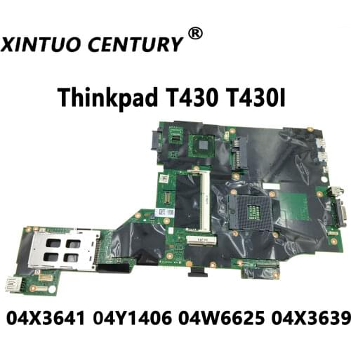 Free Shipping FRU: 04X3641 04Y1406 04W6625 04X3639 For Lenovo Thinkpad T430 T430I Laptop Motherboard 100% tested working