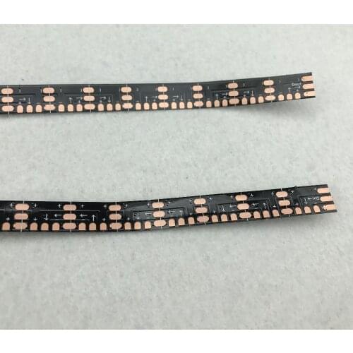 Black flexible PCB(no led) for SK6812/WS2812 74leds/m addressable pixel panel light use