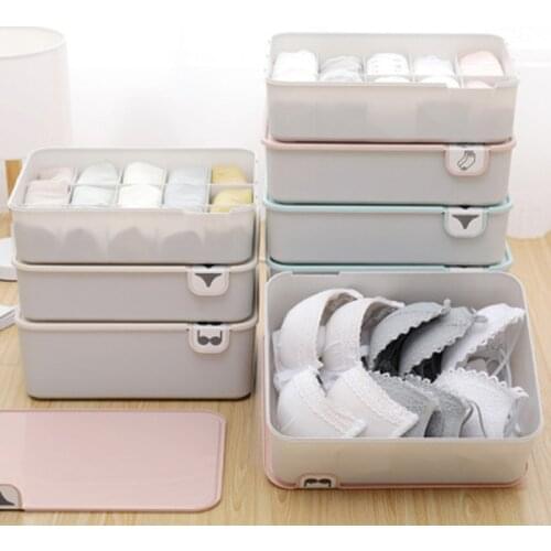 Household storage box for bra, underwear and socks with logo, 1 compartment, 10 compartments and 15 compartments, underwear fini