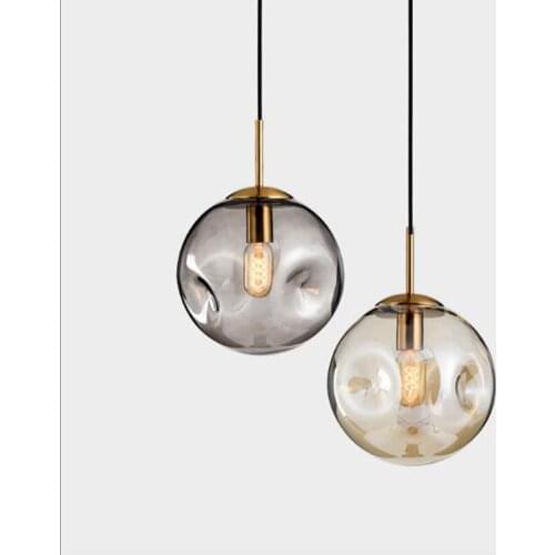 Nordic creative light luxury bump glass ball bedroom chandelier art restaurant living room chandelier lighting fixture led lamp