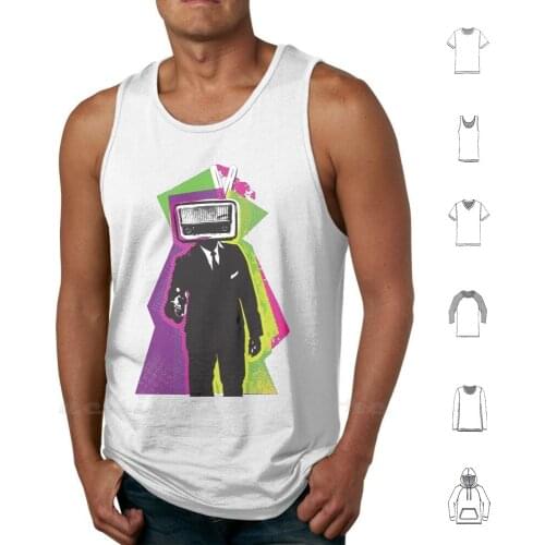 Radio Head Tank Tops Vest 100% Cotton Music Retro 80s Vintage Colorful Radio Suit Radiohead Layered