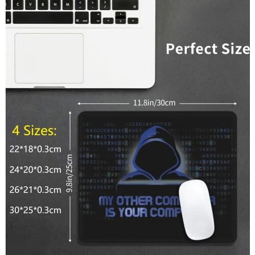 My Other Computer Is Your Computer Mouse Pad DIY Print Laptop Hacker Computer Hacking Cyber Security