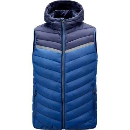 Brand Clothing Vest Jacket Mens New Autumn Warm Sleeveless Jacket Male Winter Casual Hooded Men Vest Plus Size Veste Homme