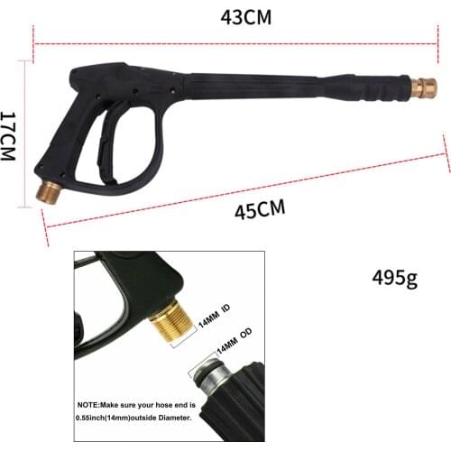 High Pressure Power Gun Water Spray Gun M22 14mm Car Clean Washer Tool