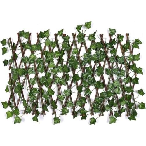 Expandable UV Privacy Fence Artificial Leaves Fence Block Plant Screen For Outdoor Indoor Use Privacy Fence Home Garden Decor