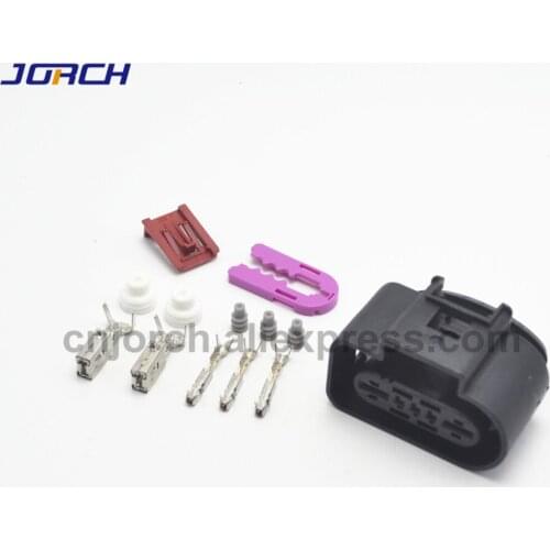 Free shipping 5sets 5pin hybrid 1.5mm 6.3mm auto female housing plug VW modified parts wiring harness connector 1K0919231