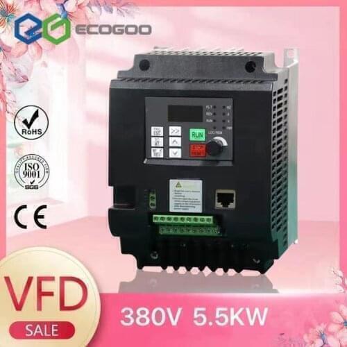 VFD 380 5.5KW AC 380V 1.5kW/2.2KW/4KW/5.5KW/7.5KW Variable Frequency Drive Controller Frequency converter Motor VFD Inverter
