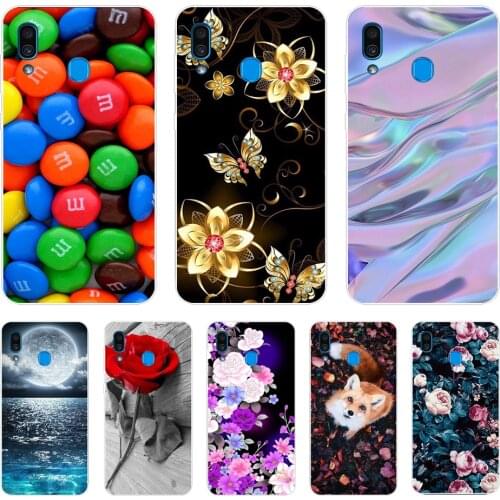 Luxury TPU Cover For Samsung Galaxy A20 A30 Patterned Soft Silicone Case For Samsung A 20 30 Cases Phone Shells Fundas Coque