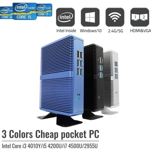 Cheapest Fanless Intel Nuc Mini PC Celeron N3150 Pentium N3700 With 2*HD Dual Lan Barebone Desktop Computer Micro HTPC WiFi 300M