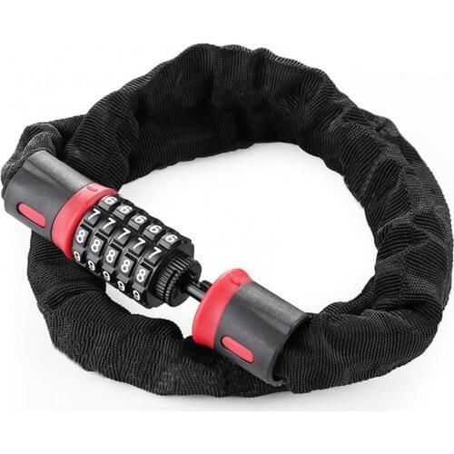 Road Bike Bicycle 5-Digit Resettable Combination 60/90/120/150cm Chain Lock Chain Lock