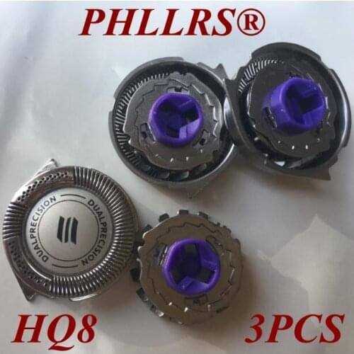 3Pcs Replacement Shaver Head razor blade For Norelco Philips HQ8 AT750 AT751 AT890 AT891 HQ7120 HQ7100 HQ7140 HQ7160 HQ7180