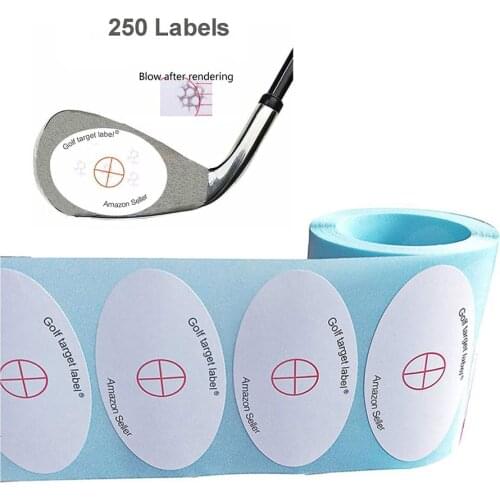 Record Practice Golf Training Sport Golf Impact Labels Target Sticker Tape Pack of 250PCS Modern Golf Clubs Stickers