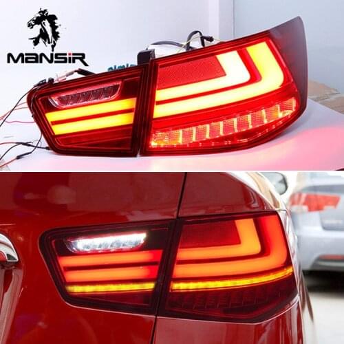 LED Car Taillight Tail Lamp Brake Reversing Reverse Rear Fog Lights For Kia Forte 2009 2010 2011 2012 2013 Dynamic Turn Signal