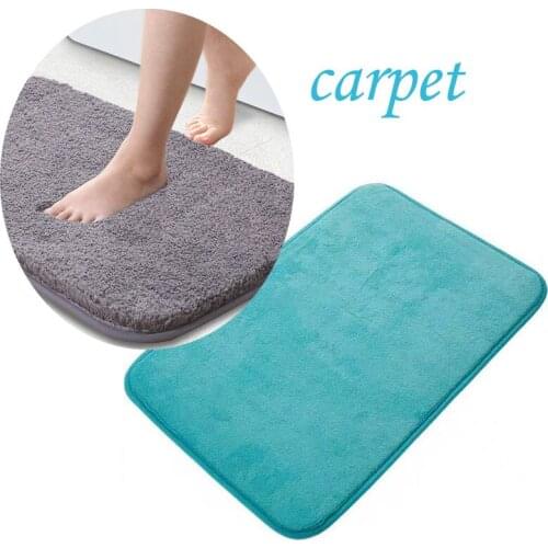 High plush padded floor mat carpet Simple kitchen bathroom door mat, bathroom non-slip mat, absorbent foot mat