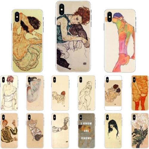YNDFCNB Egon Schiele Phone Case for iPhone 11 12 pro XS MAX 8 7 6 6S Plus X 5S SE 2020 XR case