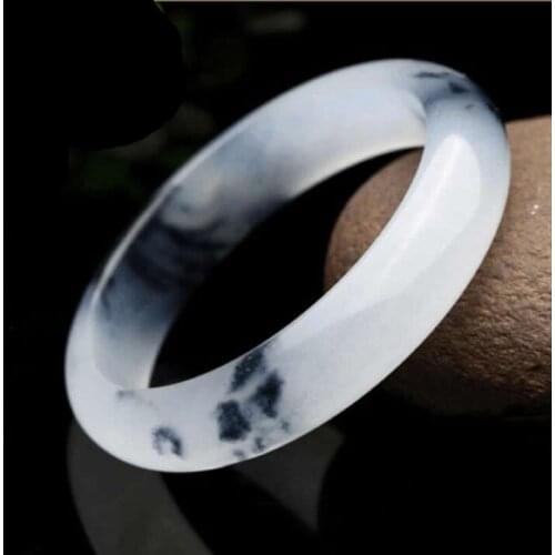 Natural A Grade Jadeite Bangle Diameter 64mm Women Bangle