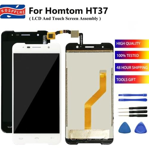 5.0" For HOMTOM HT37 Smartphones LCD Display + Touch Screen Sensor Digitizer Assembly 100% Tested Replacement HT 37 Accressories