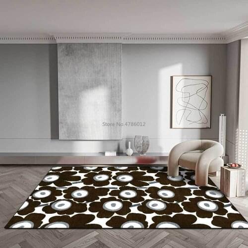 200x300cm Fashion Geometric Cartoon Big Flower Black Red Blue Green Living Room Bedroom Non-slip Bedside Carpet Floor Mat