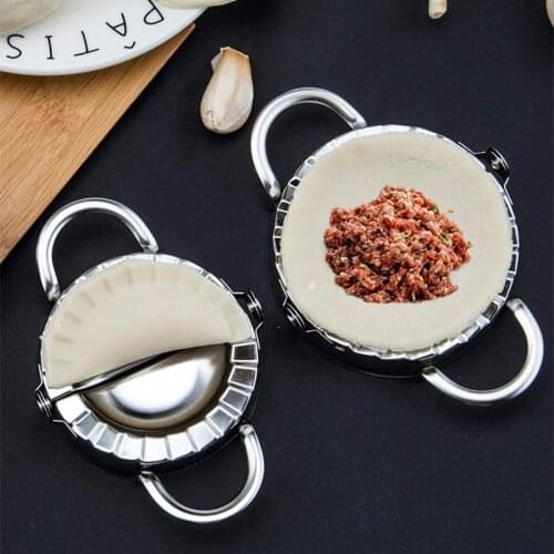 2021 Dumpling Maker Stainless Steel Dumpling Mold Mould Dough Presser Cutter Pie Maker Tools Kitchen Gadgets