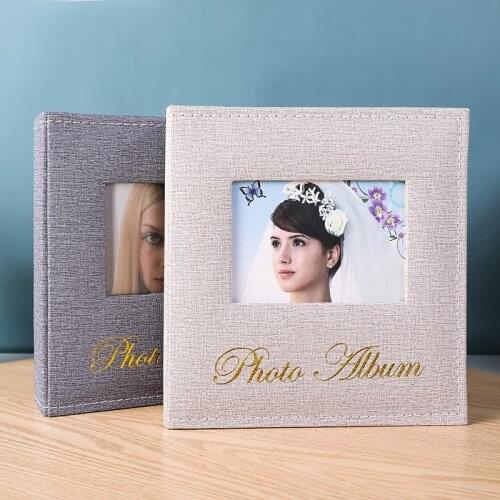 23x23x5cm New 6-Inch 200sheets Photo Album Interstitial Album High-End PU Cover Travel Graduation Day Life Commemorative Album