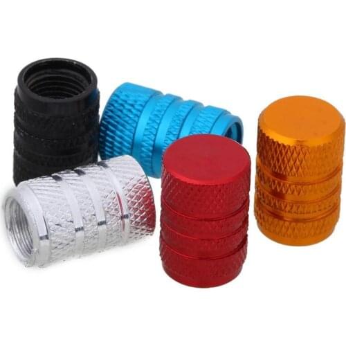 4Pcs Aluminum Alloy Car Tire Wheel Tyre Caps Valve Stem Dust Covers Motorcycle Bicycle Car Tire Valve Caps Car-styling Accessory