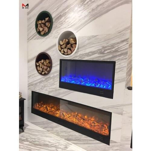 80cm length 7 colors flame insert electric fires with heat