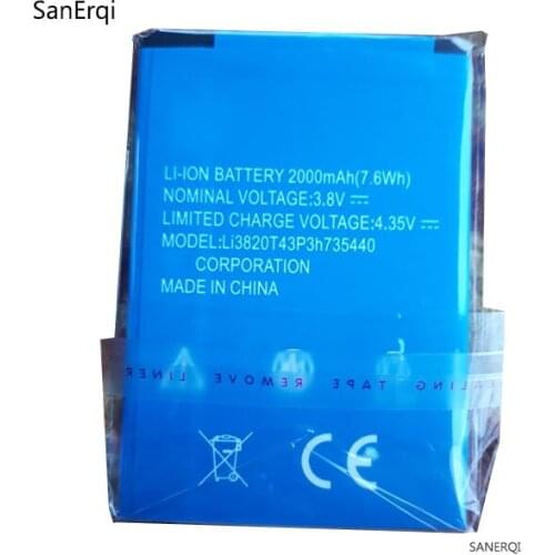 Battery For ZTE Blade L2 Plus Battery for ZTE Blade L370 Accumulator 2000mAh Li3820T43P3h785440 Li-Ion battery