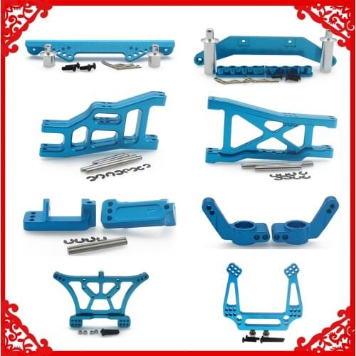 Alloy Front&Rear Hub Carrier/body mount body posts/suspension arm/shock tower for rc car 1/10 Traxxas Slash 2WD upgrade parts