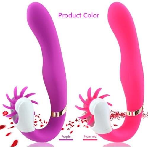 Dual motor 12 Speed Rotation Oral 360° Tongue Licking Clitoris Stimulate Toy G Spot Dildo Vibrators Vibrating Sex Toys for Women