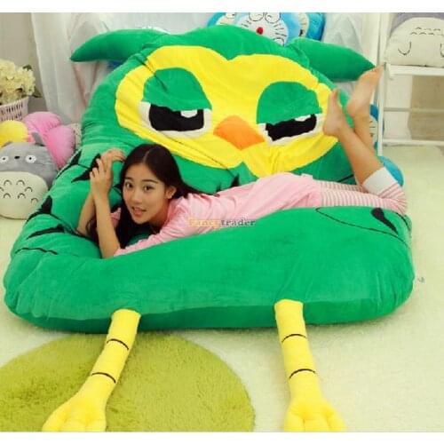 Fancytrader Funny 288cm X 186cm Giant Cute Plush Soft Stuffed Owl Tatami Bed Sofa Mattress, Nice Gift, Free Shipping FT50681