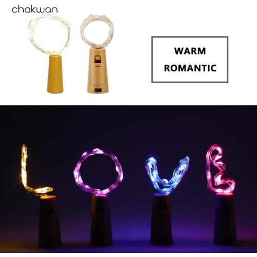 Garland Fairy Lights Party Decoration Lamps LEDstrip Lights Battery Powered Bar Lamp String 1m/2m Wine Bottle Stopper Light