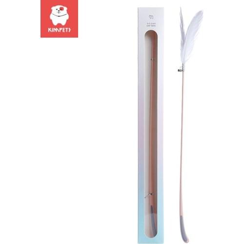 KIMPETS 62CM Cat Toy Funny Cat Stick With Small Bell Feathers Playing Rod Toys Pet Product
