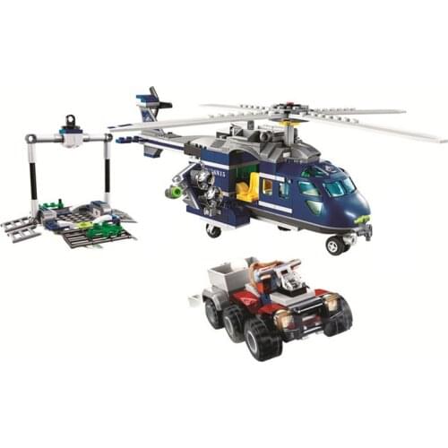 Jurassic Velociraptor Dinosaur Building Block Park Diy Brick Helicopter Weapon Compatible With Legoing Playmobil Childrens Toy