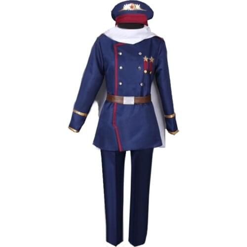 Axis Powers Hetalia APH Soviet Union Russia Ivan Braginsky Cosplay Costume Anime Custom Made Army Uniform gift gloves