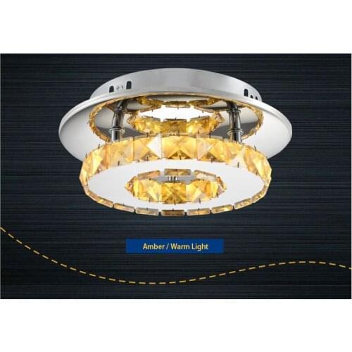 Round Modern Simple Led Crystal ceiling light Room light Corridor Balcony Passing lamp Corridor light Home lamp ceiling light