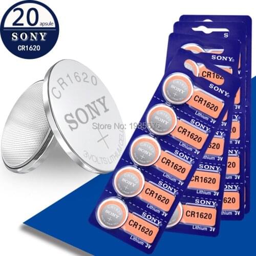 20pcs/Lot FOR SONY Original CR1620 1620 ECR1620 DL1620 280-208 3V Cell Battery Button Coin Lithium Battery For Watch Toy Car Key