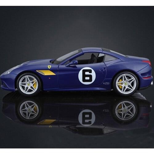 Bburago 1:18 Ferrari California T 10th anniversary blue alloy car model simulation car decoration collection gift toy