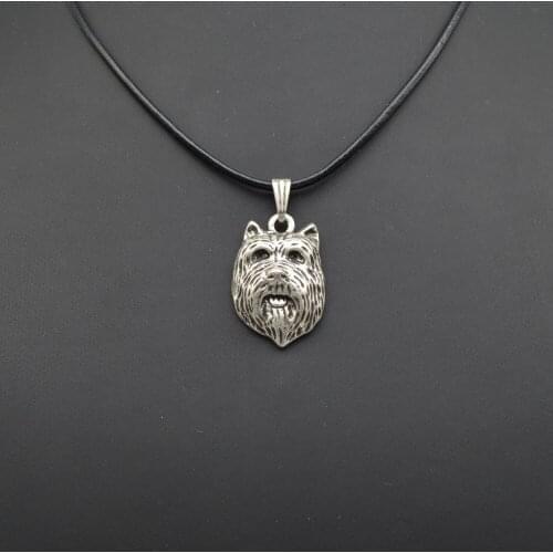 Fashion Cute vintage cute Cairn Terrier Pendant Choker women Trendy delicate charm gift Jewelry muzzledog necklace