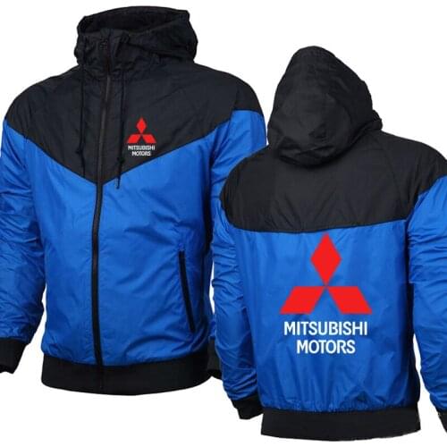 Mens Hoodies Sweatshirt Mitsubishi Car Logo Mens Jacket Printed Spring Autumn Fashion Casual Hoodies Sporting Suit Sportwear