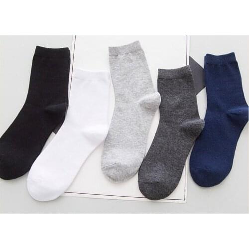 Summer Winter for Male Socks Plus Size 38-46 10 Pairs Cotton New Styles Mens Socks Black White Business Man Socks Breathable