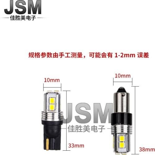 New Supply T10 Lights Ba9s LED Bulb 3030 10smd Highlight Wide Light LED Car Accessories Led Lights for Car Automobile
